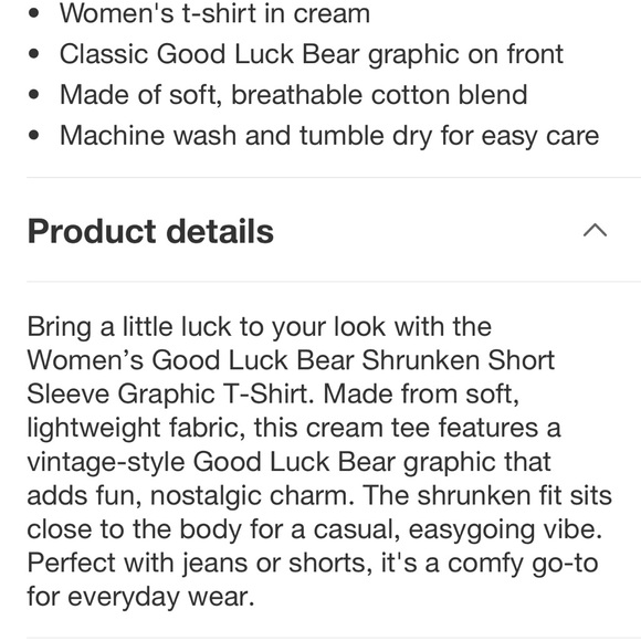 Care Bears Good Luck Bear☘️🐻Shrunken Baby Style Tee New! - Picture 4 of 6